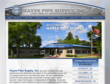 Tablet Screenshot of hayespipe.com